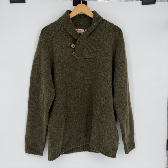 Fjallraven Other - Fjallraven Lada Lambswool Blend Green Sweater Large Mens